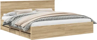 Obrázok produktu pre vidaXL Rám postele Sonoma dub 200 x 200 cm