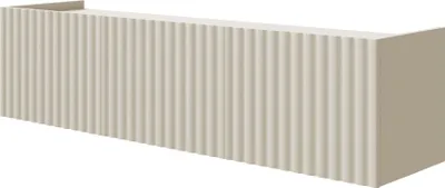 Image de Selsey Fiorra - Panneau TV 3 portes, Greige, 144 cm