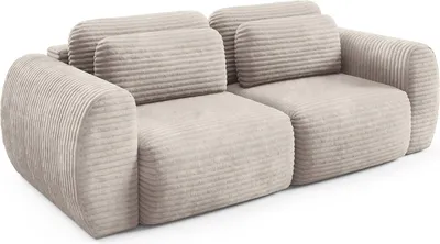 Immagine prodotto di Golgi - Divano Letto 2 Posti, 266x121 cm Beige Chiaro, Contenitore