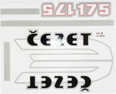 Zdjęcie produktu dla JAWA CEZET 175 295x240mm CAT S 0531 Naklejka