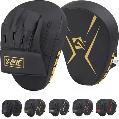 Image de Coussinets de frappe pour l'entraînement - Gants courbés en or