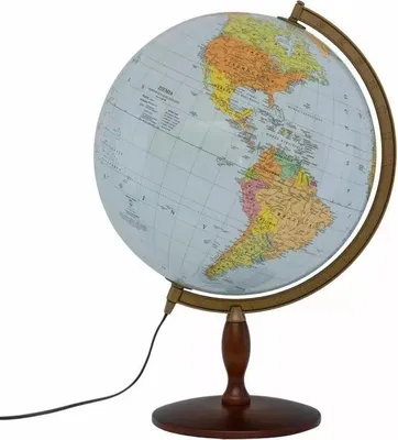 Immagine prodotto di Globo Politico-Fisico 420 Illuminato Piede Di Legno 8412