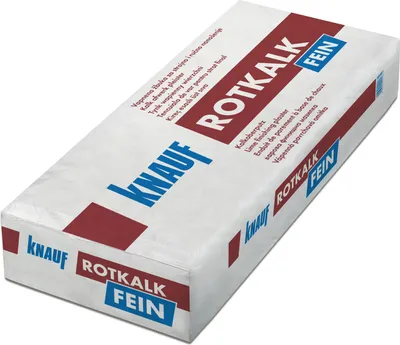Immagine prodotto di KNAUF Rotkalk Fein Kalkoberputz 0,6mm 30kg innen und außen