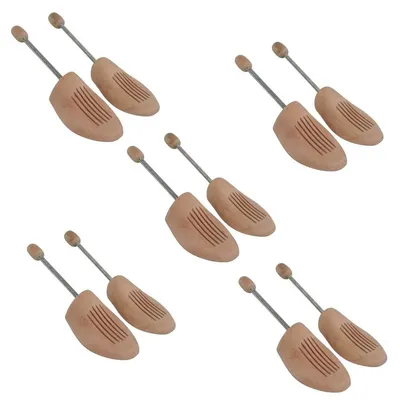 Produktbild von 5 Paar Sneakerprofi Holz Spiralfeder Schuhspanner AUS HOCHWERTIGEM HOLZ Echtholz NEU Herren / Damen, Schuhspanner:46-48