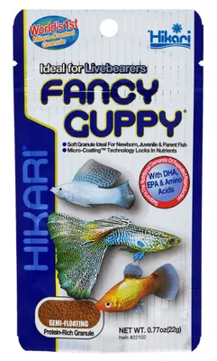 Obrázok produktu pre Granulované krmivo pre ryby Hikari Fancy Guppy 22 g