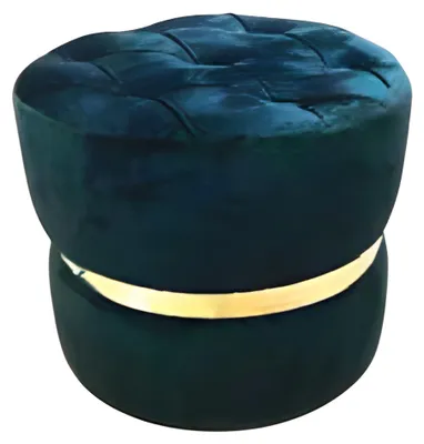 Produktbild von Blauer Holzhocker im modernen Design
