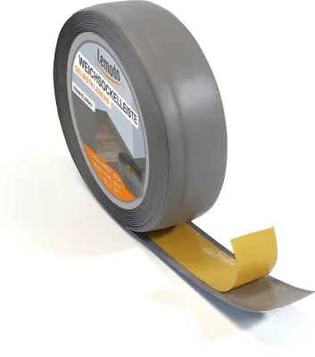 Produktbild von Sockelleiste selbstklebend grau, 25 m L, Weichsockelleiste auf Rolle, Fußleiste