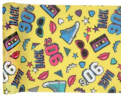 Produktbild von 90er Jahre Party Tischläufer 5 m x 30 cm