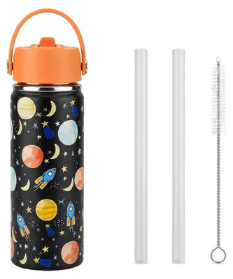 Kinder-Trinkflasche 532 ml Edelstahl auslaufsicher Sternenhimmel