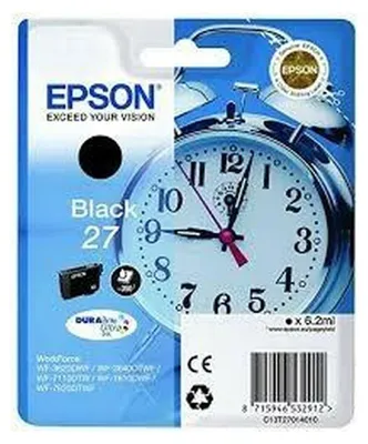 Image de Epson 27 - 6.2 ml - Noir - Original - Tintenpatrone - für WorkForce WF-3620, WF-3640, WF-7110, WF-7210, WF-7610, WF-7620, WF-7710, WF-7715, WF-7720