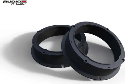 Produktbild von Audioproject A201 - Lautsprecherringe kompatibel für VW Golf 4 + 5 Passat 3B BG Polo 9N Beetle Audi A2 SEAT Leon Toledo Skoda Fabia Yeti 165mm Lautsprecheradapter paar