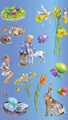 Produktbild von Osterklocken Hasen Sticker