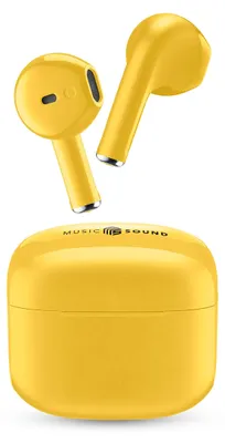 Produktbild von Music Sound Swag, True Wireless Stereo (TWS), Anrufe/Musik, 66 g, Kopfhörer, Gelb