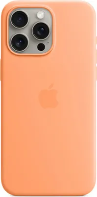 Produktbild von Apple iPhone 15 Pro Max Hülle - Silikon - Soft Case, Backcover - Orange