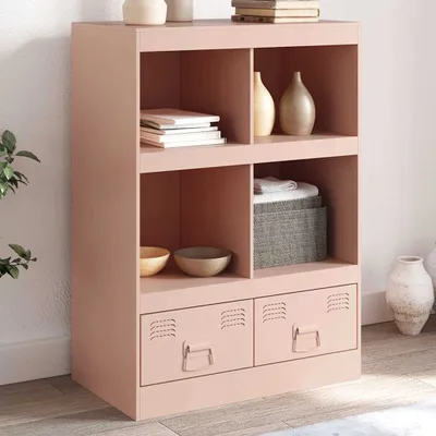Produktbild von vidaXL Highboard Rosa 67x39x95 cm Stahl