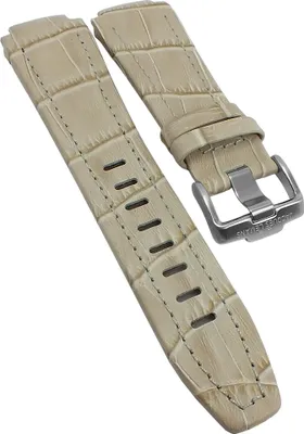Produktbild von Jacques Lemans Herren | Uhrenarmband beige Leder Krokoprägung | 1-1772