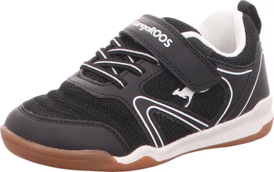 Produktbild von KangaROOS Unisex-Kinder-Sportschuh-Hallenschuh-Klettschuh K-BREEZEYARD EV Schwarz-Weiß, Farbe:schwarz, EU Größe:31