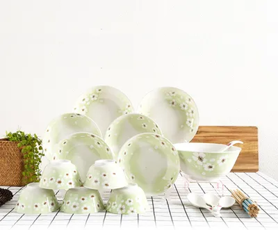 Zdjęcie produktu dla 26Pcs / Zestaw ceramicznych stołowych talerzy talerzowych