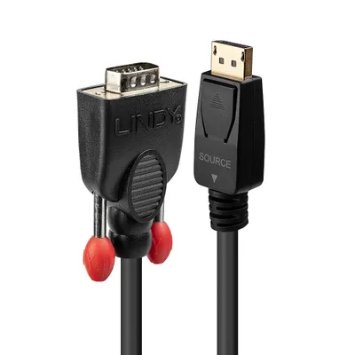 Image de Câble convertisseur LINDY DisplayPort vers VGA 3m