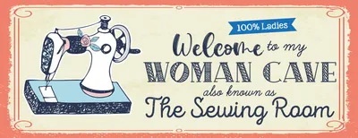 Produktbild von vianmo Blechschild 10x27 cm Welcome to my woman cave