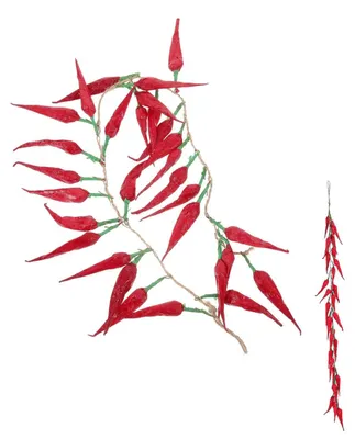Image de Faux lierre de légumes au goût de piment - Décoration réaliste - Pour la cuisine et le salon - 1 pièce
