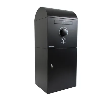 Produktbild von PARCELSAFE Paketbriefkasten XL Schwarz – Paketbox für extra große Pakete