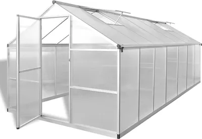 Zdjęcie produktu dla vidaXL Szklarnia wzmocniona aluminium 10,53 m²