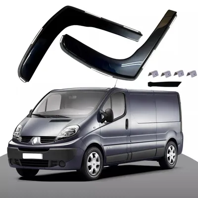 Image de Kit complet comprenant 2 déflecteurs pour Renault TRAFIC, Opel VIVARO, Nissan PRIMASTAR 2001 - 2014