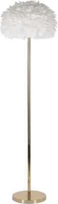 Stehlampe 43 x 170 x 43 cm Metall  Gold Weiß_Natur24