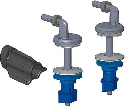 Productafbeelding van Haro WC Bügelscharnier Standard B030 FastFixmutter, Nylon