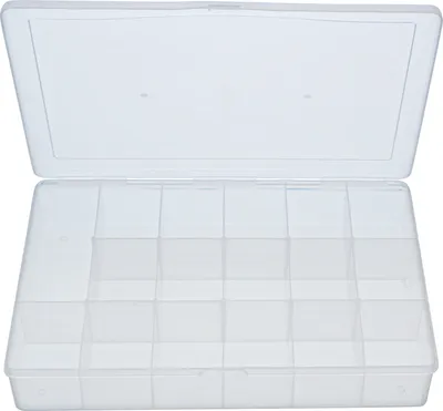 Produktbild von VBS Sortimentsbox 17 Fächer 27x18x4 cm Aufbewahrungsbox Organizer Kunststoff