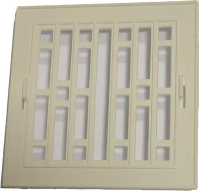 Produktbild von Kunststoffgitter Mit Metallrahmen 14*14Cm Weiss - Kra 14*14 Bi