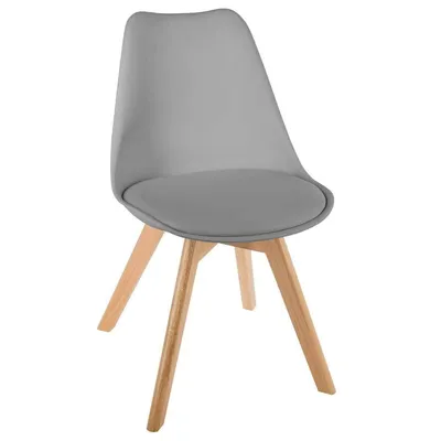 Produktbild von Stuhl "baya" beine buche grau - Atmosphera créateur d'intérieur