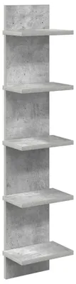 Zdjęcie produktu dla Półka ścienna vidaXL, betonowy szary kolor, 22 x 15 x 100 cm, materiał drewnopochodny