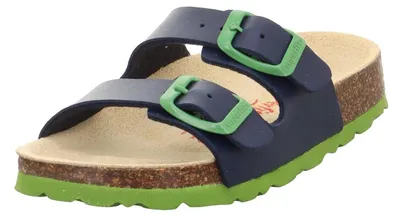 Produktbild von Superfit Jungen FUSSBETTPANTOFFEL Hausschuhe, BLAU/GRÜN 8210