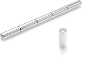 Immagine prodotto di Magneti al neodimio 5 x 15 mm 10 pezzi mm N38, estremamente forti, lavagne magnetiche, frigoriferi, lavagne bianche, fai da te