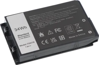 Image de Batterie adaptée au Dell Latitude Rugged 7202, Li-Polymère, 7,4 V, 3510 mAh, 26 Wh