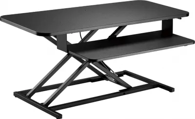 Immagine prodotto di Rialzo ergonomico per scrivania sit-stand - postazione di lavoro regolabile in altezza - larghezza 95 cm