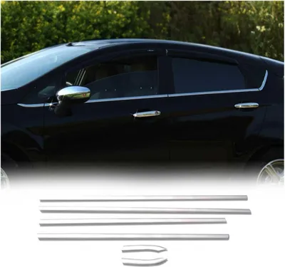 Obrázek produktu pro Okenní lišty pro Ford Fiesta 2008-2017 nerezová ocel chrom 6ks