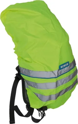 Produktbild von WOWOW Rucksackhülle mit Reflexstreifen für Kinder neongelb reflektierend