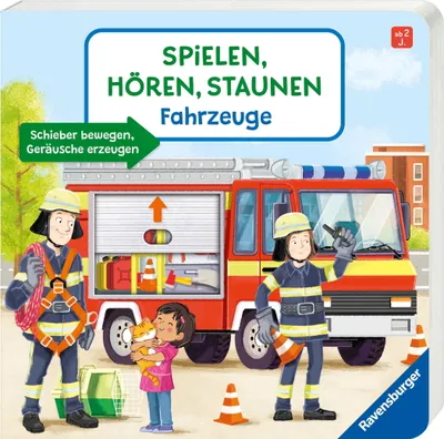 Produktbild von Ravensburger Buch Pappbilderbuch Spielen, Hören, Staunen Fahrzeuge 41906