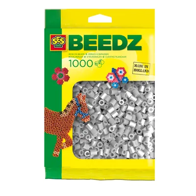 Produktbild von SES Creative Beedz 1000 Bügelperlen Farbe GRAU