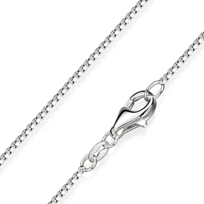 Produktbild von MATERIA Venezianerkette Silber 925 diamantiert - 1mm Halskette Damen Silber in 40 45 50 60 70 cm #K46
