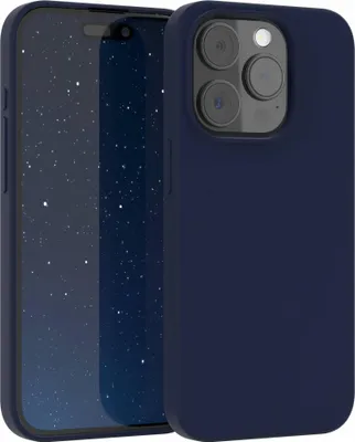 Produktbild von EAZY CASE Silikonhülle für Apple iPhone 15 Pro Silikon Backcover Schutz in Blau