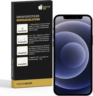 Produktbild von 3x Displayschutzfolie für iPhone 12 Displayfolie ANTI-REFLEX MATT Schutzfolie