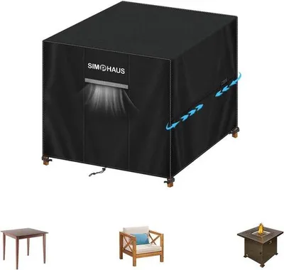 Produktbild von Famanu Schutzhülle für Gartenmöbel - Wasserfest, Schwarz, 1 Stück