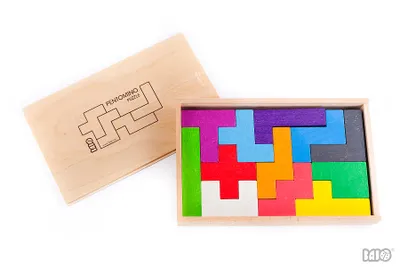 Zdjęcie produktu dla BAJO - Pentomino - drewniane klocki puzzle edukacyjne - 97610