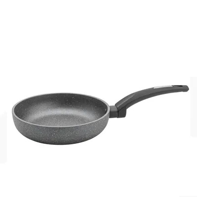 Produktbild von FLORINA - Bratpfanne aus Aluminium LAVA STONE | 20 cm Durchmesser | Tiefe Pfanne Induktion | Antihaftbeschichtet Universalpfanne | Geeignet für Induktionsherd, Gasherd und Elektroherd (Grau)