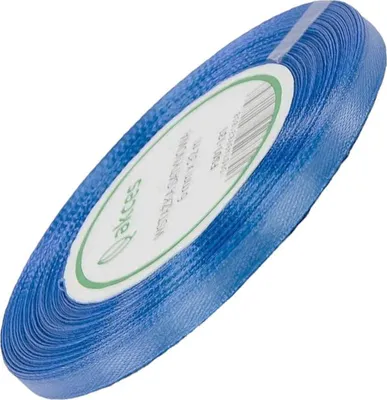 Zdjęcie produktu dla Wstążka satynowa błękitna 6mm - 32mb