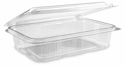 Produktbild von 50x Rechteckschale Aufbewahrungsbox klar mit Deckel 1000 ml PET